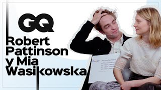 Robert Pattinson y Mia Wasikowska responden todo de Google  GQ  Wired [upl. by Daj53]