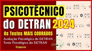 PSICOTECNICO DETRAN 2024 – Testes de atenção  Exames psicológicos  Avaliação Psicológica Detran [upl. by Yenolem]