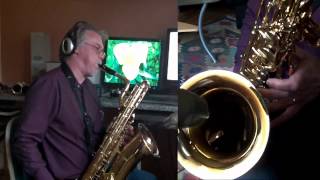 Medium minor blues  baritone saxophone  Jody Jazz 9 [upl. by Htide397]