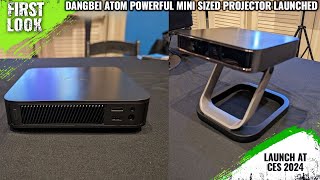 Dangbei Atom Powerful MiniPC Sized Projector Launched At CES 2024  Price From 899 [upl. by Melisande]