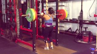 Gillian Mounsey Ward Front Squat 125kg 2756lbs [upl. by Weikert]