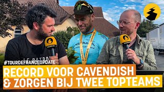 Record voor Mark Cavendish en zorgen bij twee topteams  WielerFlits Update [upl. by Lladnik]