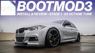 BOOTMOD3 STAGE 1 ON MY F30 BMW  INSTALL REVIEW AND PULLS [upl. by Saile]