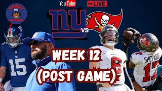 New York Giants vs Tampa Bay Buccaneers  Week 12  PostGame [upl. by Nosnehpets]