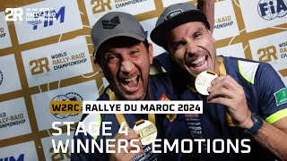 Stage 4 Winners Emotions  Rallye du Maroc 2024 W2RC [upl. by Ahsineg]