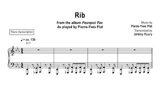 PierreYves Plat  Rib  Piano transcription [upl. by Araihc]