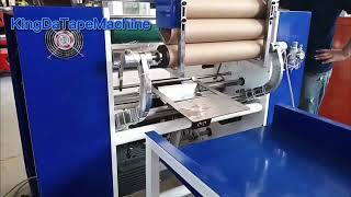 Fully automatic stretch film rewinding machine [upl. by Anerdna]