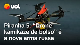 Drone kamikaze de bolso é a nova arma da Rússia na guerra contra Ucrânia veja imagens [upl. by Yorgo762]