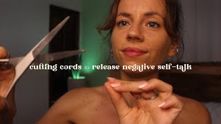 ASMR REIKI deep energetic cleanse to release negative self talk  cord cutting hand movements [upl. by Rramahs]