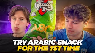 Devin amp Dylan Try Arabic Snacks for the 1st Time [upl. by Gerson]