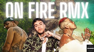 GEOLIER EMIS KILLA SFERA EBBASTA  ON FIRE RMX [upl. by Kellen]