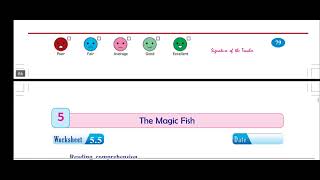 4th class english 5th Lesson Work book The Magic Fishpdf [upl. by Zetrom]