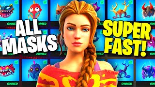 Fortnite  FASTEST FEATHER METHOD Unlock ALL Havens Masks Quick [upl. by Craner54]