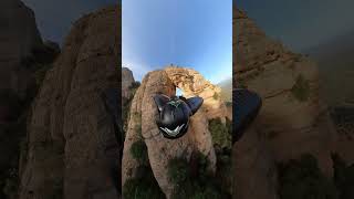 GoPro  DeathDefying Wingsuit Flight through Hole 🎬 Javi Centeno Gomez Shorts Wingsuit [upl. by Arahsit]