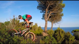 A trail in Italy Mountainbike Finale di Ligure [upl. by Blodget965]