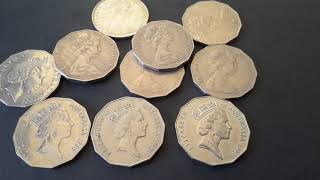 Australian COA 50 cent coins worth money [upl. by Sansen]