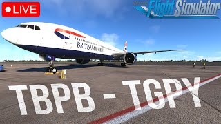 FLYING PMDG 777 INTO SMALL CARIBBEAN AIRPORTS [upl. by Annoyik]