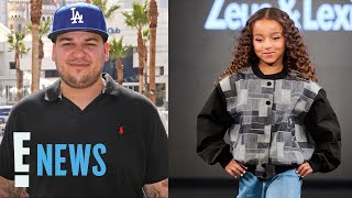 Rob Kardashian’s 7YearOld Daughter Dream Makes Her Runway Debut  E News [upl. by Ecinaj922]