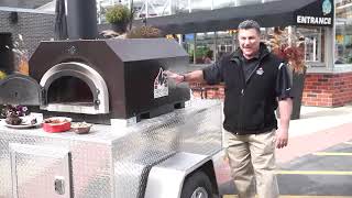 Chicago Brick Oven CBO750 Tailgater Wood Fired Pizza Oven Trailer [upl. by Gilly]