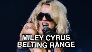 Miley Cyrus Full BeltingMixed Range Live E4  G5 [upl. by Raffo]