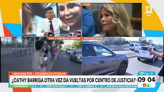 Cathy Barriga llaga a Centro de Justicia asegurando tranquilidad  Tu Día  Canal 13 [upl. by Moretta]