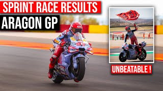 Sprint Race Results  Live Race MotoGP Today  AragonGP sprintrace [upl. by Zile]