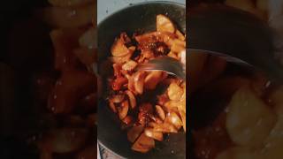 देशी सब्ज़ीHome made Potato Tomato recipe Aalu tamatar shortsviral [upl. by Neumark882]