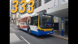 Improved Version Route 333  Cultural Centre To Chermside Interchange [upl. by Cordie]