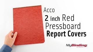 Acco 2 inch Red Pressboard Report Covers  4 sizes [upl. by Meesaw268]