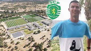 Vejam como ficará a nova Academia Cristiano Ronaldo do Sporting E CR7 manda mensagem de apreço [upl. by Bernardina302]