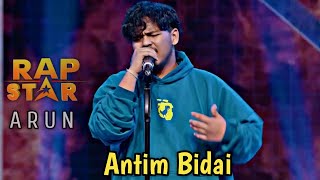 ANTIM BIDAI  Arun shahi RAP STAR  prod by ManiacTracks [upl. by Namrej]