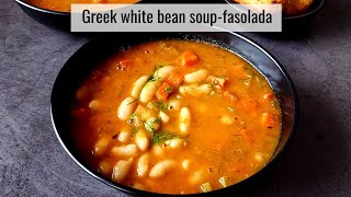 Fasolada Greek white bean soup [upl. by Cresa]