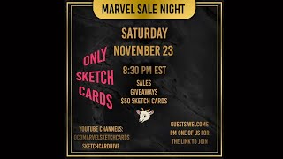 Sketch Card Sale Night [upl. by Eserahs662]