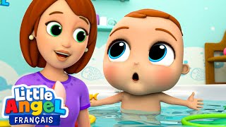 Comptine Bébé  LHeure du Bain  LittleAngelFrancais​ [upl. by Hcnarb]