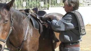 How To Do A Tackaberry Cinch Australian Stock Horse Saddle Company [upl. by Nehtan]