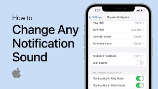 How To Change Any Notification Sound on iPhone  Tutorial [upl. by Idel16]