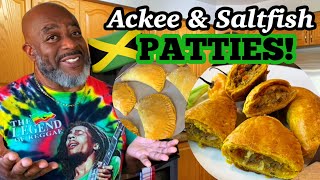 How to make Ackee amp Saltfish Jamaican Patties  Deddys Kitchen [upl. by Riay]