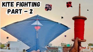 Challenging kite Fighting part  2  kite flying  kite fighting video [upl. by Mallis]