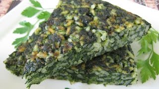 Torta di riso agli spinaci  Spinach Rice Pie [upl. by Acinhoj]