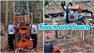 Forst SEILWINDE im EINSATZ  5 MINUTEN im WALD und schon KAPUTT  STIHL MS 211  oldtimerjunkie [upl. by Hugo]