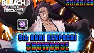 BEST IN BBS 9th Anniversary TYBW Kenpachi T20 Showcase  Bleach Brave Souls [upl. by Sucramat477]