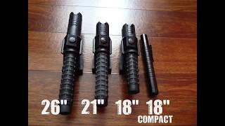 ESP Expendable batons comparsion  Телескопическая дубинка ESP [upl. by Rinaldo]