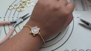 uv resin braceletuv resin jewellerydiysimple uv resin [upl. by Atinnod]