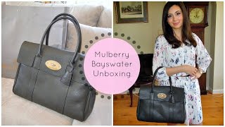 Mulberry Bayswater Handbag Unboxing [upl. by Cristy240]