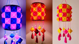 DIY Handmade Akash Kandil for Diwali  Easy Decoration Ideas  Diwali Craft Tutorial  ArtIdeas [upl. by Jena]