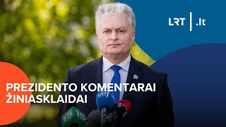 Tiesiogiai Prezidento komentarai žiniasklaidai  20241111 [upl. by Repotsirhc]