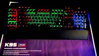 Corsair K95 RGB Switch Color Preview [upl. by Derrek]