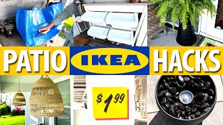 10 IKEA HACKS for your outdoor patio… quick and easy [upl. by Bashuk]