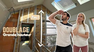 DOUBLAGE PIGNON de 7 mètres de HAUT  VLOG Rénovation Hangar 51 [upl. by Darryn220]