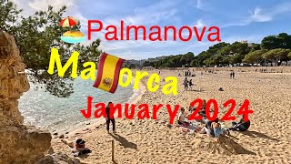 Palmanova Mallorca Unforgettable Moments in January 2024 4K UHD [upl. by Ynahpit]